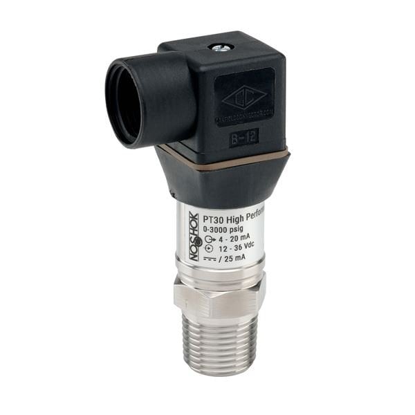 Noshok Pressure Transmitter, 0-2000 psi gauge, +/-0.25% of span, 0.5 Vdc to 4.5 Vdc, 3-wire ratiometric, 1 PT30-2000psig-1-13-2-14 - main